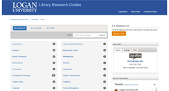Desktop Screenshot of libguides.logan.edu